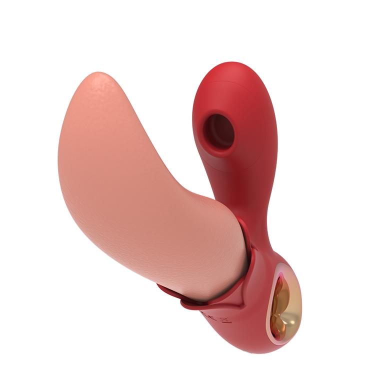 LBX10118 Tongue Licking Sucking Vibrator