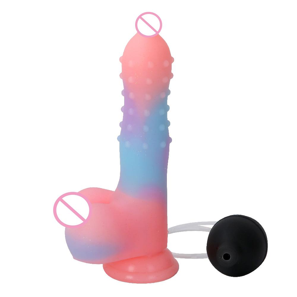 LBX07123 Silicone Dildo with Ejaculation