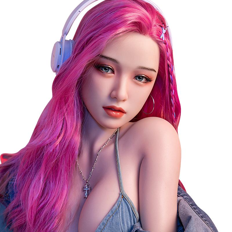 Charming Body Curve Exquisite Makeup Dream Girl Lifelike 3D Wax Craft Silicone Sex Toy Doll with Movable Alloy Metal Skeleton and Detailed Skin